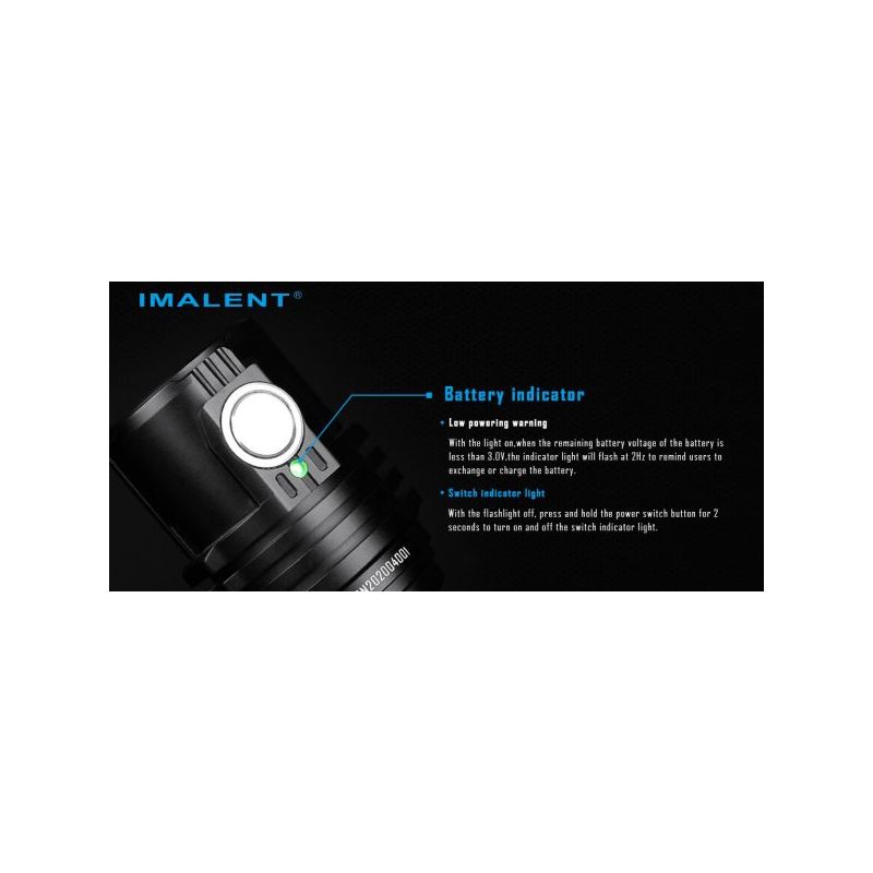 Imalent MS03 XHP70 2º LED 13000 Lumens 324 Metros 21700 Bateria Lanterna EDC
