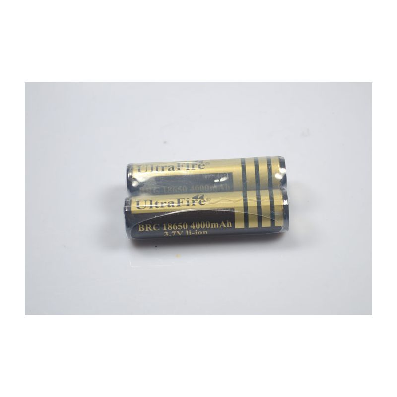Ultrafire BRC 4000MAH 3.7V 18650 Bateria recarregável de Li-ion (1 par)