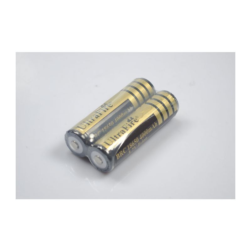 Ultrafire BRC 4000MAH 3.7V 18650 Bateria recarregável de Li-ion (1 par)