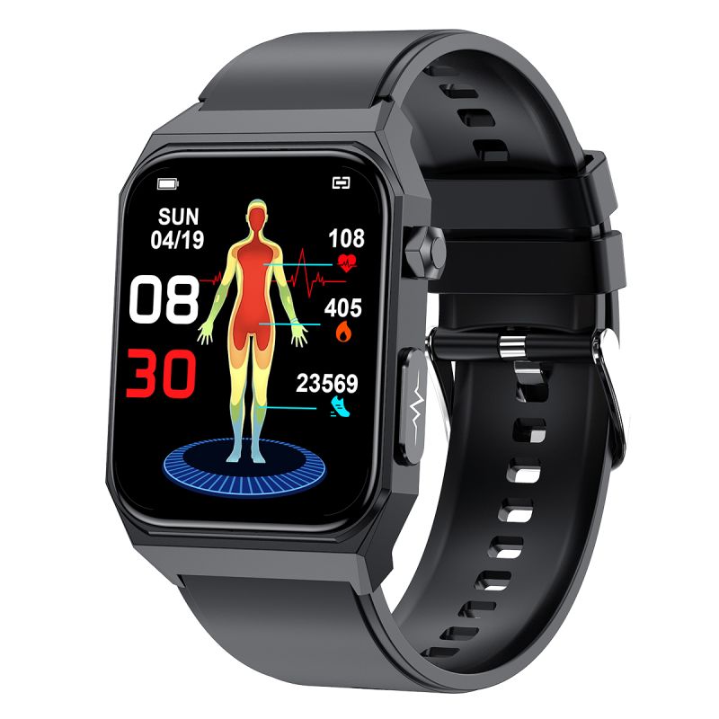 E530 Blood Glucose Smart Watch ECG Heart Rate Blood Pressure IP68 Waterproof Smartwatch