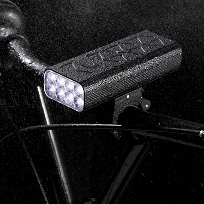 Luzes para bicicleta NiteBeam BR08 8LED 10000 lumens Usb recarregável para bicicleta dianteira