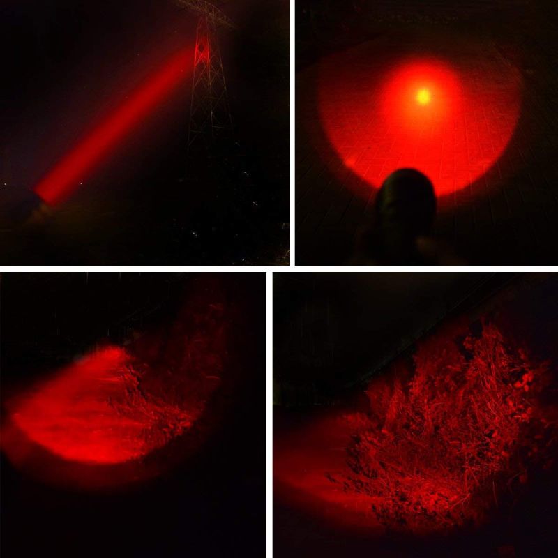 Ultrafire WF-502B.2 XP-E2 LED Zoomable Lanterna Luz Vermelha