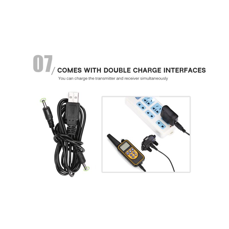 800m Cão Elétrico Treinamento Colares Pet Controle Remoto Impermeável Recarregável com Display LCD para Todos Tamanho Bark-Stop Collars