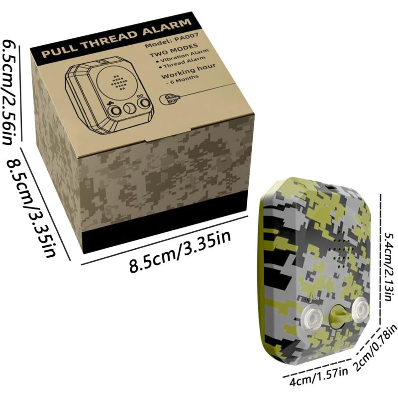 120dB Perimeter Alarm - Waterproof Outdoor Trip Security Siren, Camping Survival Safety Device, Wilderness Protection Gadget, emergencys Alert | Travel Trip Alarm for Hunting Property Night Defense