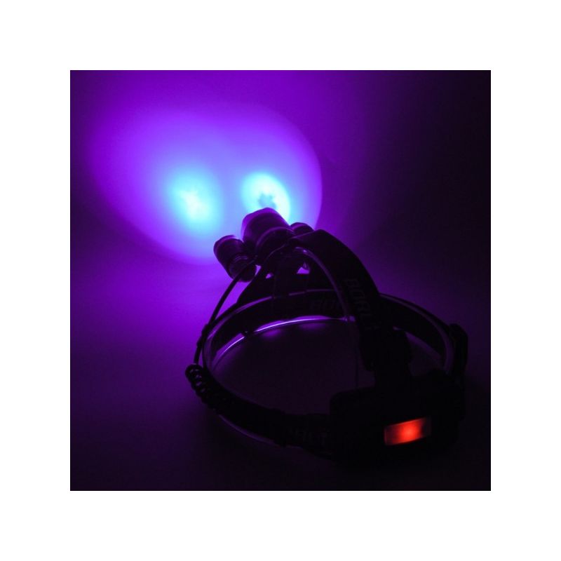 BORUIT RJ-3000 LED farol t6 luz branca e 2 x xpe r5 luz verde led farol