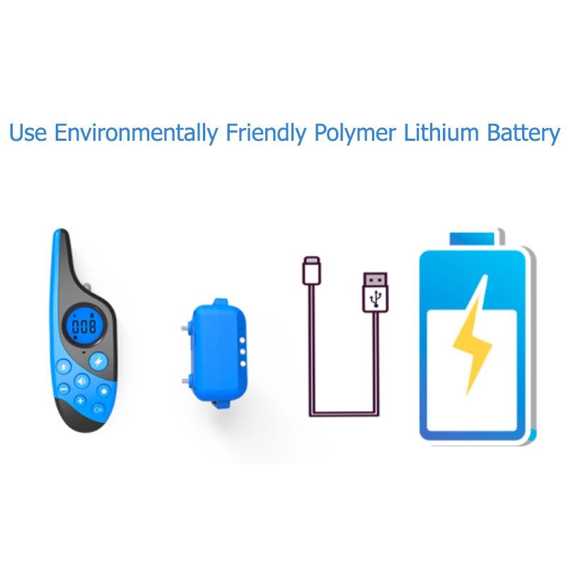 2021 Novo 500m Elétrico Cão Treinamento Colares Pet Remoto Recarregável Recarregável com Display LCD para Todo Som Choque Vibração Som