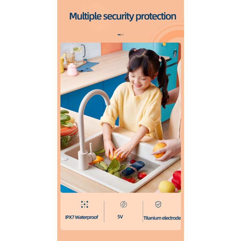 Donlim Desinfetante Legumes Máquina de Lavar Louça Cápsulas Lavadoras de Legumes Máquina Ozonizador Limpador de Frutas Desinfecção de Alimentos Purificador