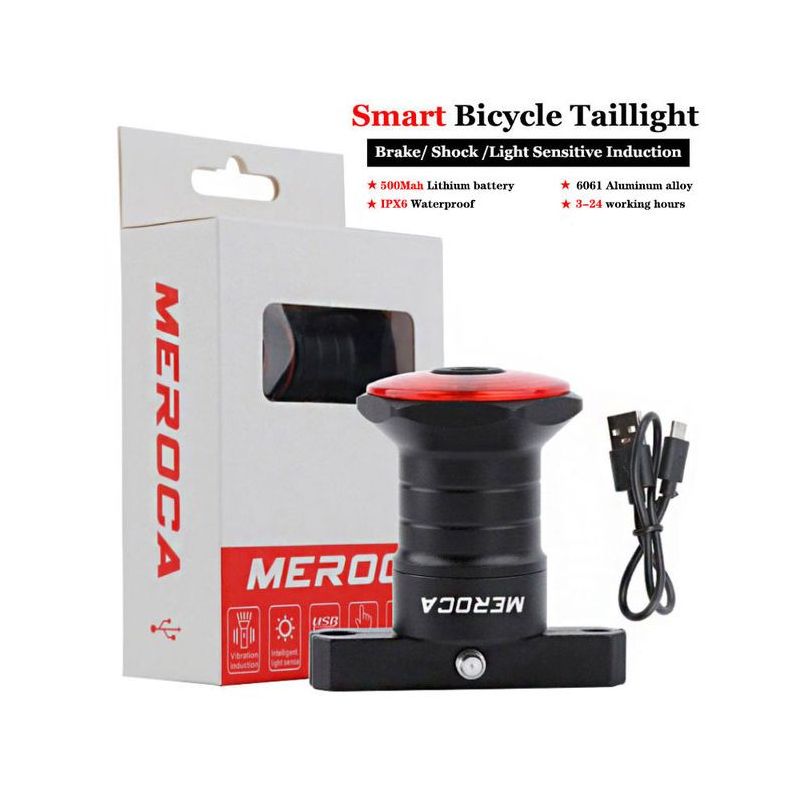 Bicicleta esperta luz traseira luz auto start parar freio ipx6 À prova d 'água usb carga ciclismo cauda taillight bike led luzes