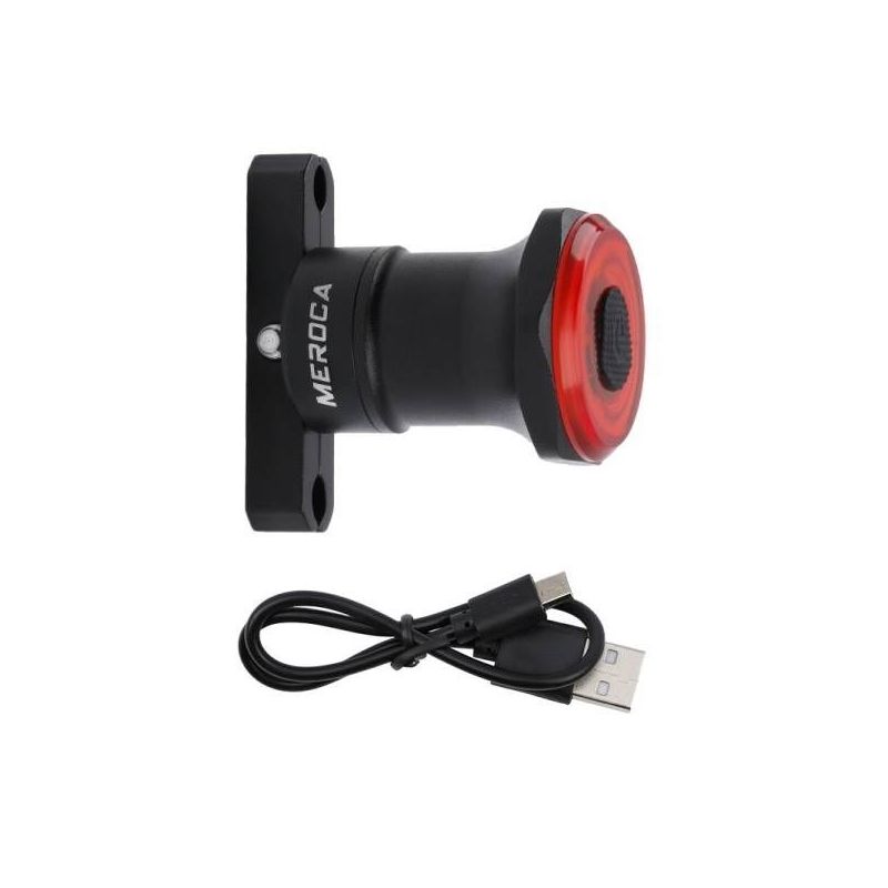 MEROCA MX2 luz traseira de freio com sensor inteligente luz traseira para bicicleta de montanha de carregamento USB para bicicleta de estrada noturna
