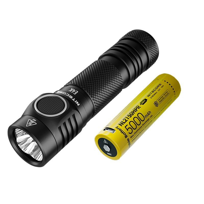 Nitecore E4K 4 x XP-L2 V6 LED 4400 Lumens 21700 Lanterna da bateria