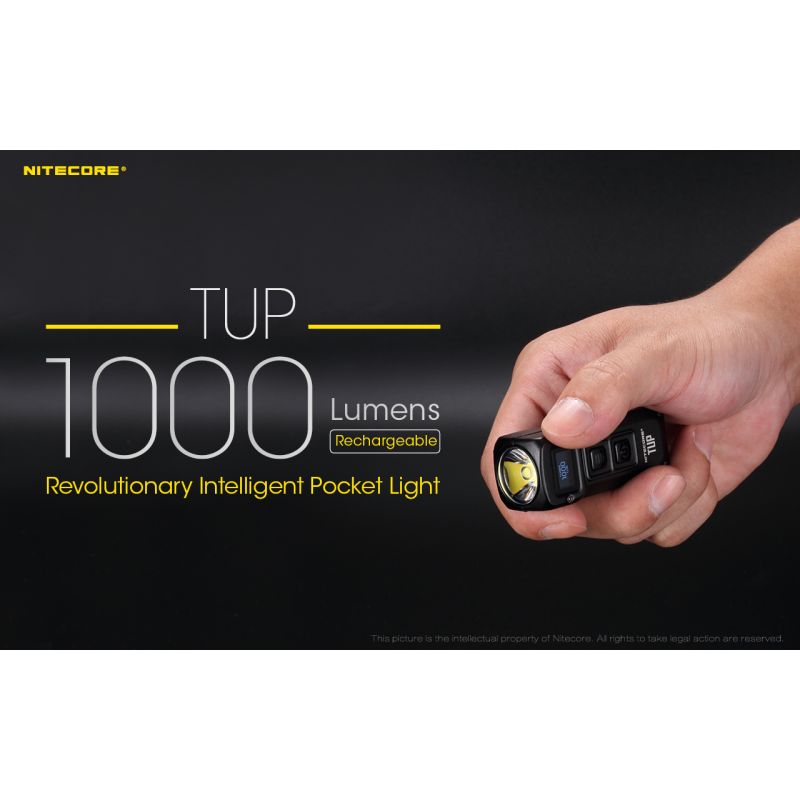 Nitecore tup xp-l hd v6 led 1000 lumens USB recarregável mini lanterna