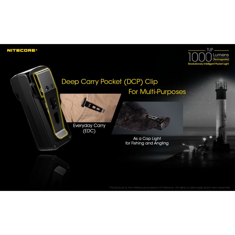 Nitecore tup xp-l hd v6 led 1000 lumens USB recarregável mini lanterna