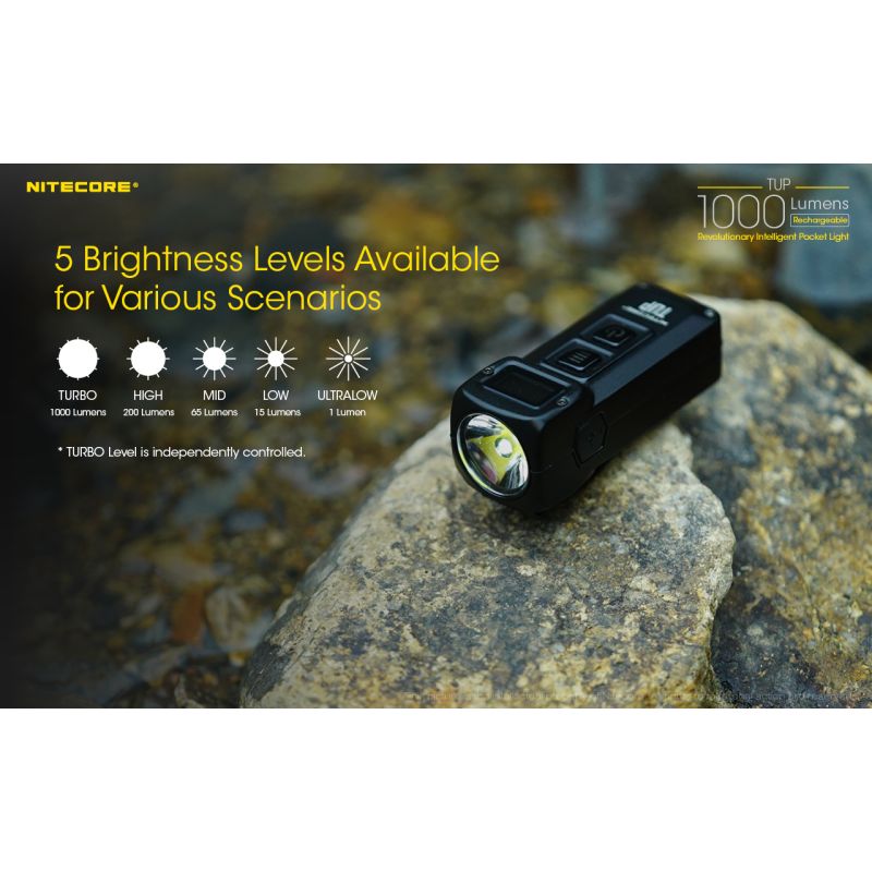 Nitecore tup xp-l hd v6 led 1000 lumens USB recarregável mini lanterna