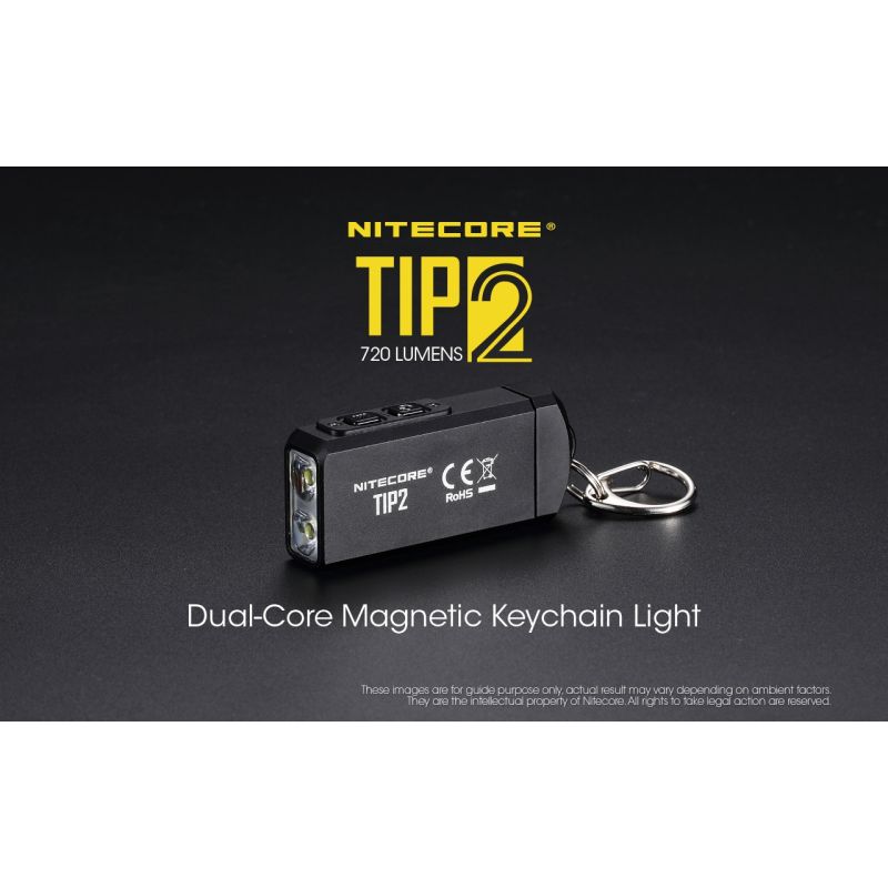 Nitecore Tip2 XP-G3 S3 LED 720 Lumens USB Recarregável Chaveiro Lanterna