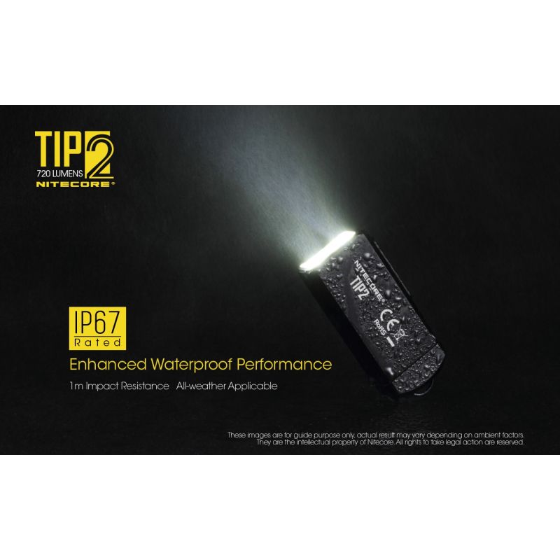 Nitecore Tip2 XP-G3 S3 LED 720 Lumens USB Recarregável Chaveiro Lanterna