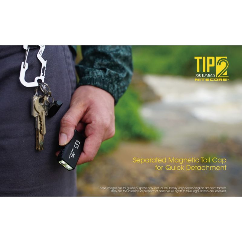 Nitecore Tip2 XP-G3 S3 LED 720 Lumens USB Recarregável Chaveiro Lanterna
