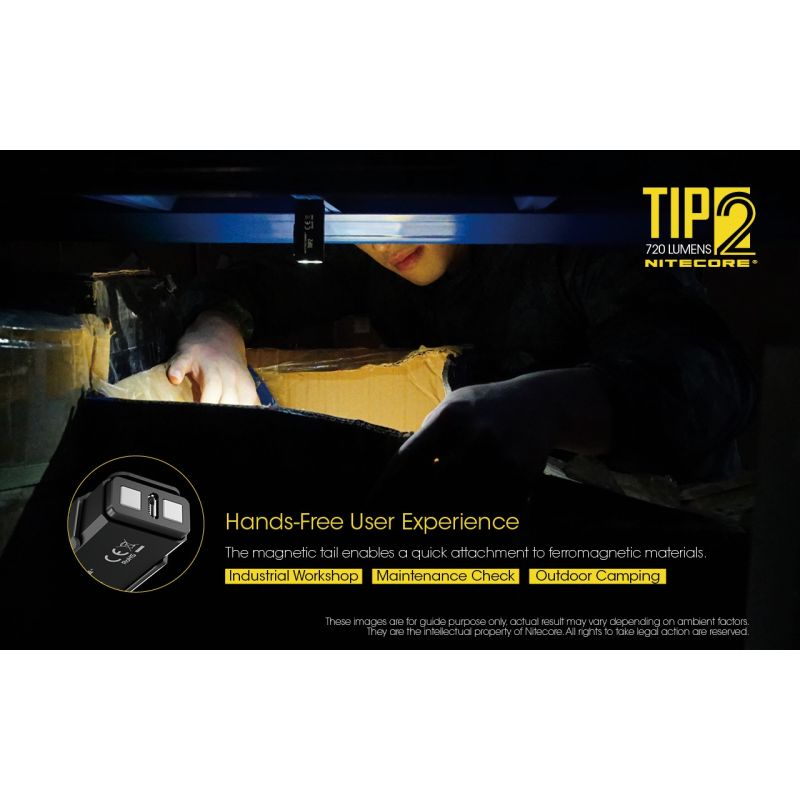 Nitecore Tip2 XP-G3 S3 LED 720 Lumens USB Recarregável Chaveiro Lanterna