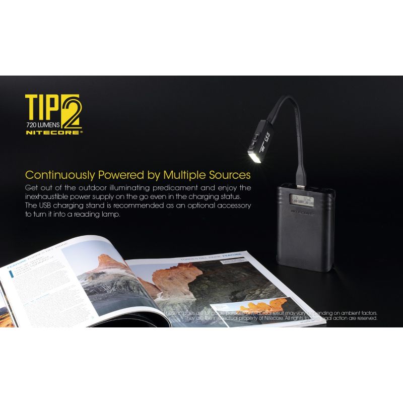 Nitecore Tip2 XP-G3 S3 LED 720 Lumens USB Recarregável Chaveiro Lanterna