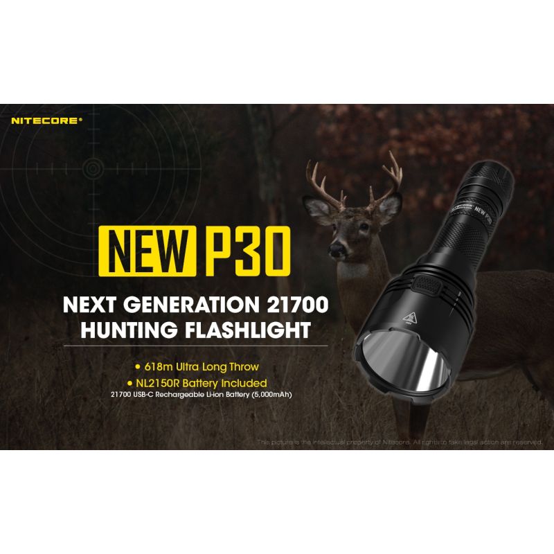 Nitecore Novo P30 XP-L Oi V3 1000 Lumens 618 M Lanterna LED