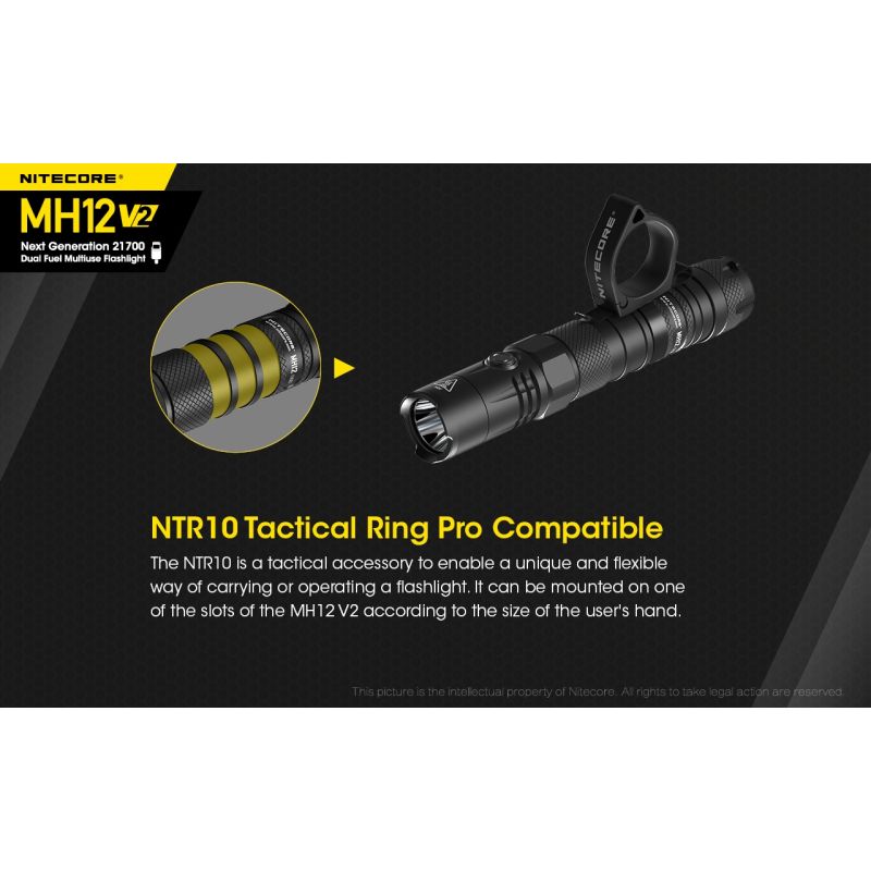 Nitecore MH12 V2 XP-L2 V6 LED 1200 Lumens 21700 Bateria Lanterna