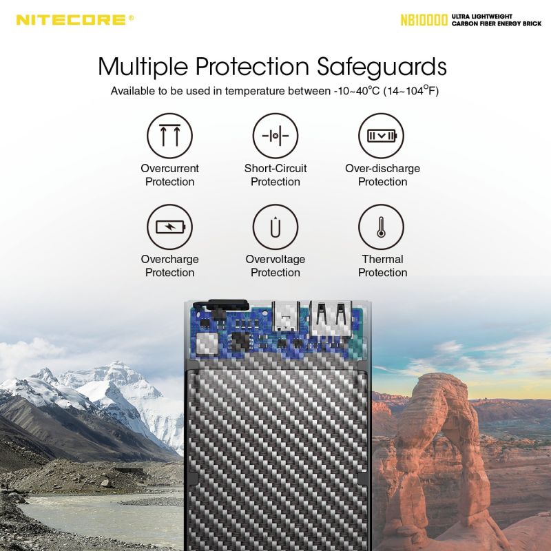 Nitecore NB10000 QC Dual Port USB / USB-C 10000mAh Power Bank