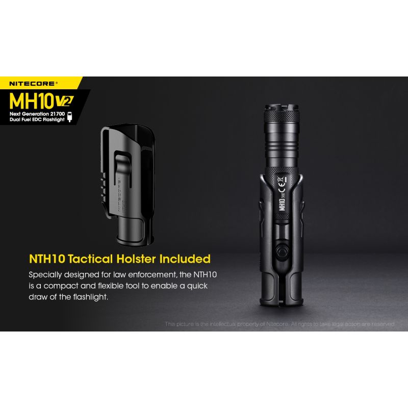 Nitecore MH10 V2 XP-L2 V6 LED 1200 Lumens USB-C Carregando 21700 Bateria Lanterna