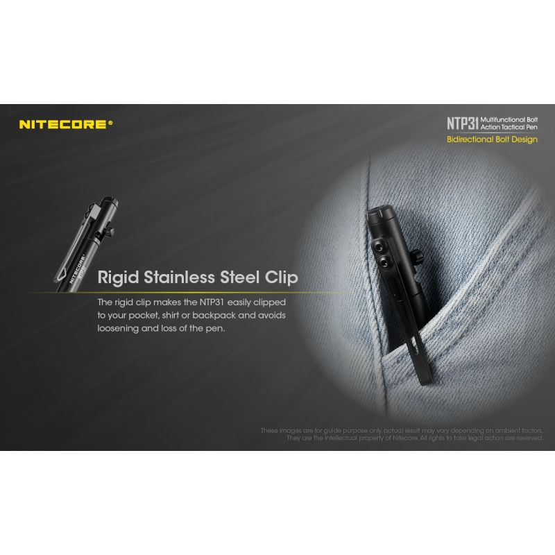Nitecore ntp31 multifuncional parafuso ação tac caneta