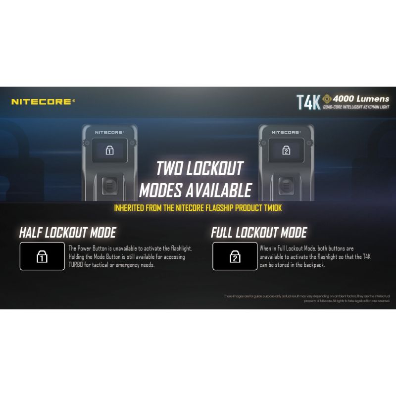 Nitecore T4K 4 x XP-L2 V6 LEDs 4000 Lumens Bateria Built-in usando USB-C Carregamento Portátil Chaveiro Lanterna