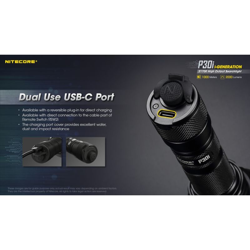 Nitecore p30i xhp35 hi led 2000 lumens 1000 metros lanterna led