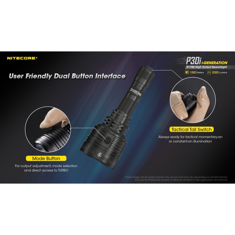 Nitecore p30i xhp35 hi led 2000 lumens 1000 metros lanterna led