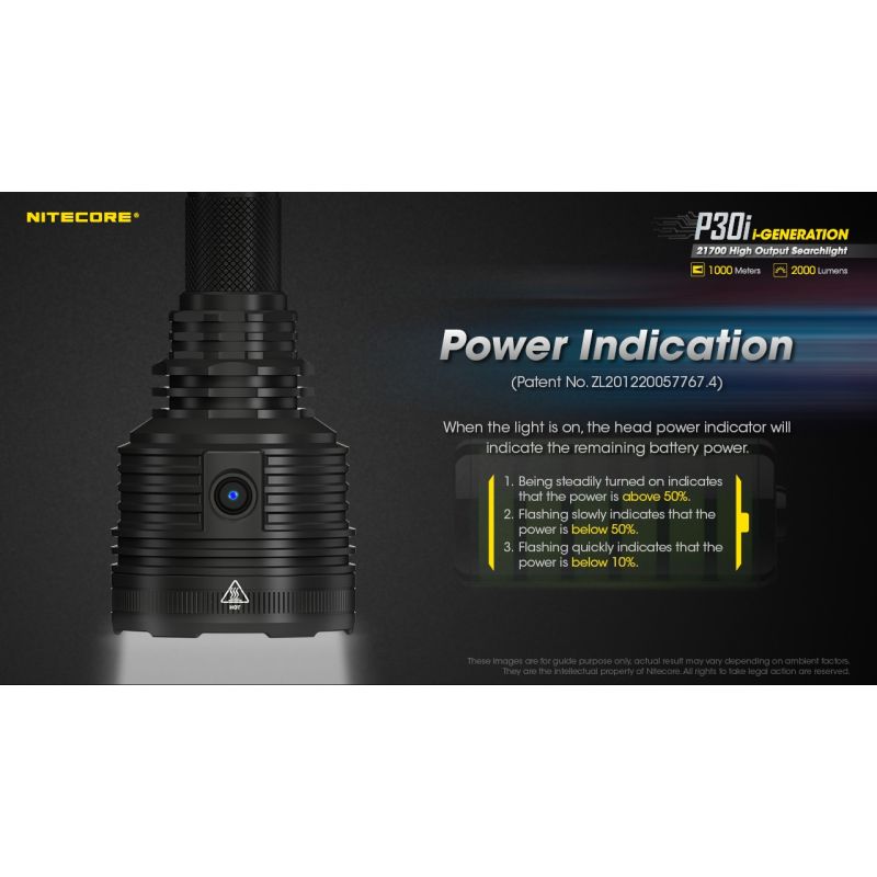 Nitecore p30i xhp35 hi led 2000 lumens 1000 metros lanterna led