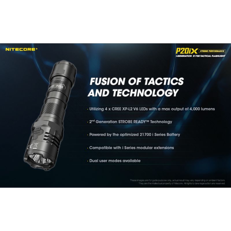 Nitecore p20ix 4 x XP-L2 V6 LED 4000 lumens lanterna