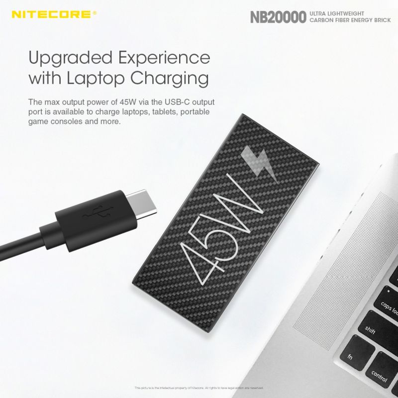 Nitecore NB20000 QC Dual Port USB / USB-C 20000mAh Power Bank