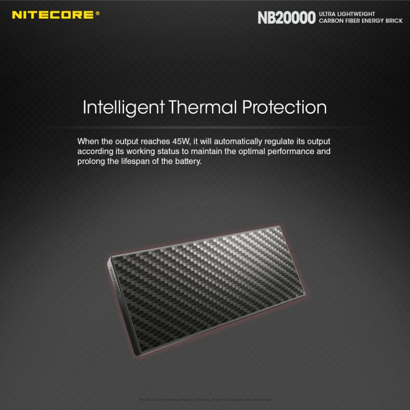 Nitecore NB20000 QC Dual Port USB / USB-C 20000mAh Power Bank