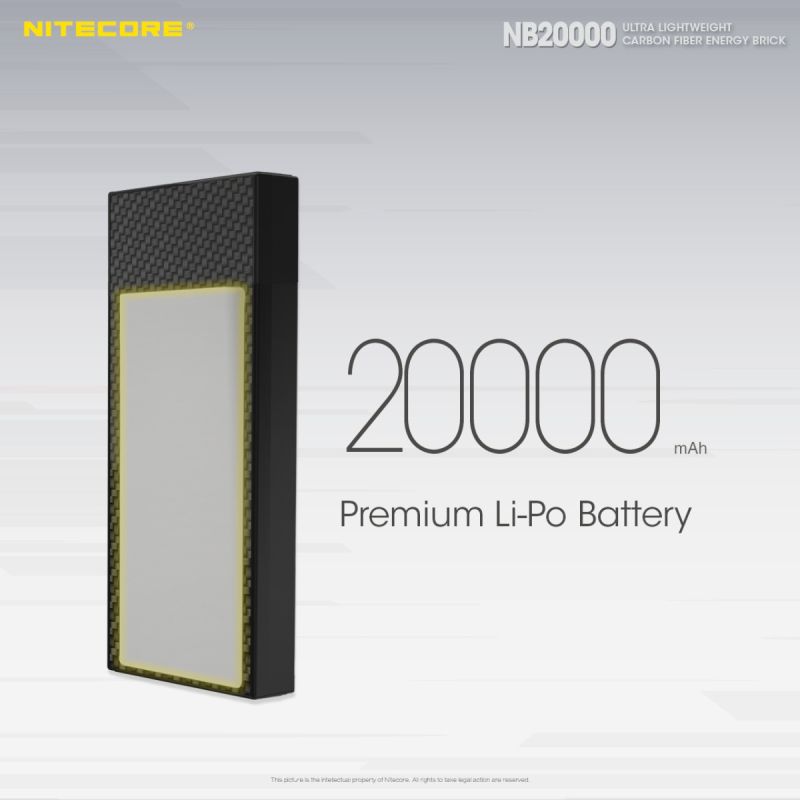 Nitecore NB20000 QC Dual Port USB / USB-C 20000mAh Power Bank