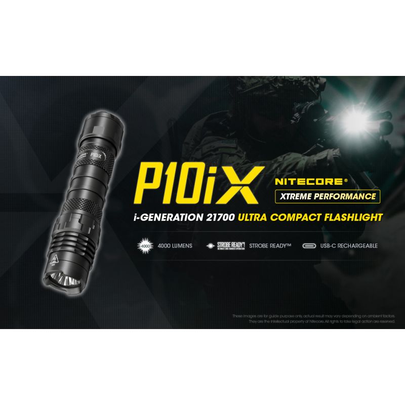 Lanterna Nitecore P10iX 4 x XP-L2 V6 LED 4000 Lumens