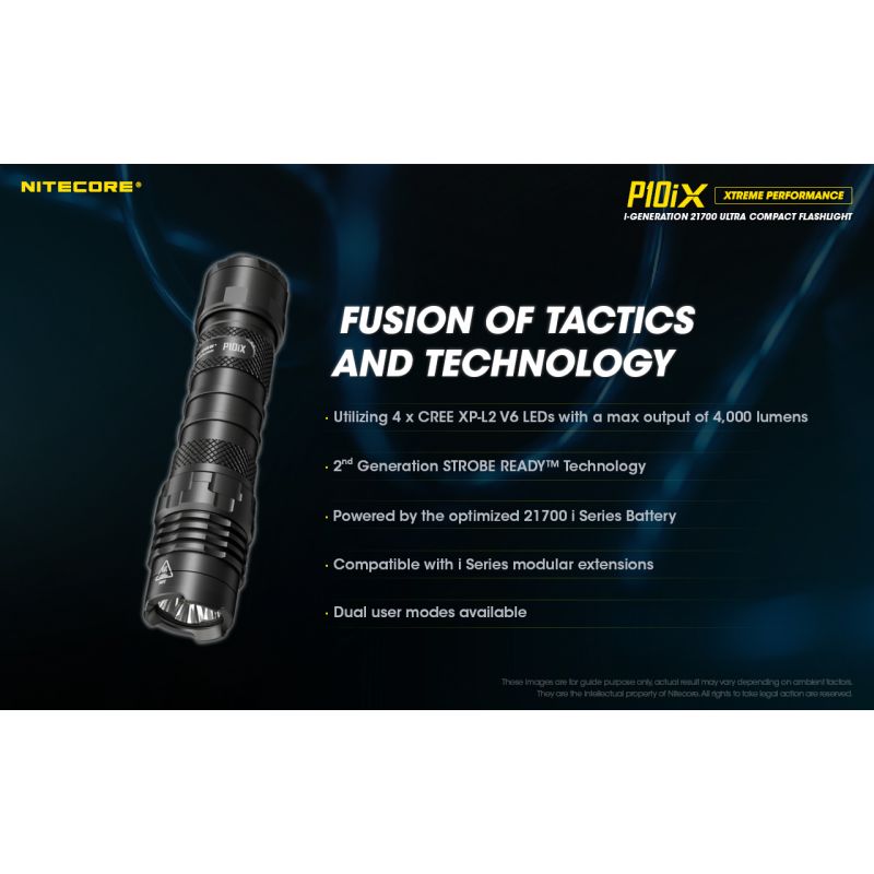 Lanterna Nitecore P10iX 4 x XP-L2 V6 LED 4000 Lumens