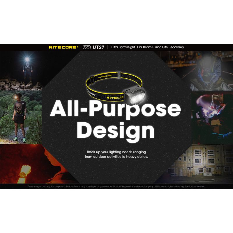 Nitecore UT27 2 x XP-G3 S3 LED 520 Lumens Farol