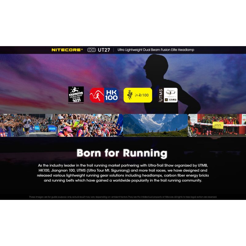 Nitecore UT27 2 x XP-G3 S3 LED 520 Lumens Farol