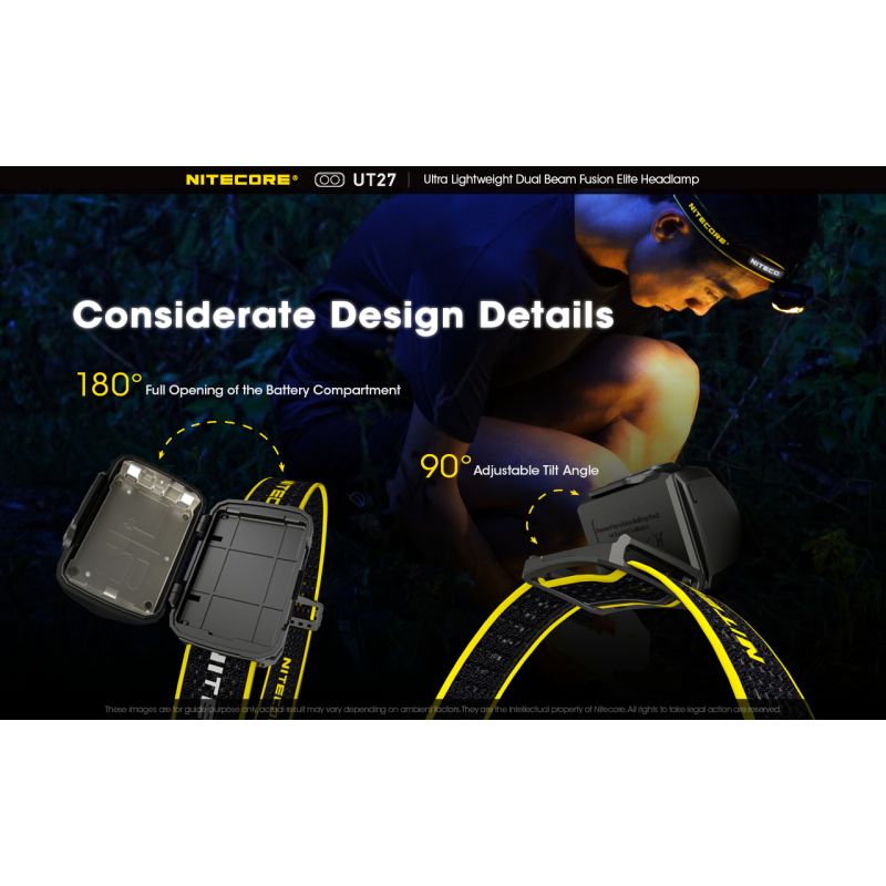 Nitecore UT27 2 x XP-G3 S3 LED 520 Lumens Farol