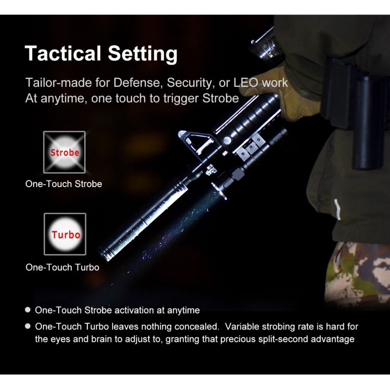 Lanterna recarregável rápida Klarus XT11GT PRO V2.0 Luminus SST-70 3300LM 410M USB-C