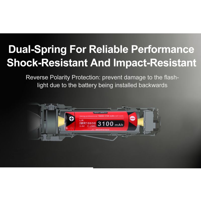 Lanterna recarregável rápida Klarus XT11GT PRO V2.0 Luminus SST-70 3300LM 410M USB-C