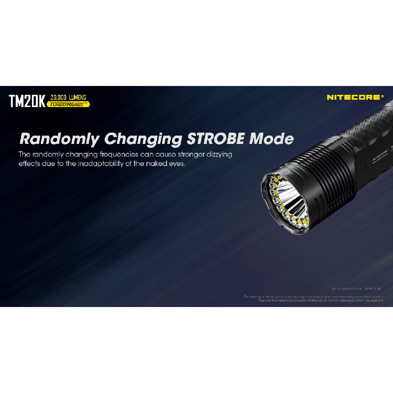 Nitecore TM20K 19 x XP-L2 LED 20000 lúmens USB-C lanterna LED recarregável