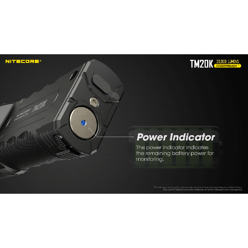Nitecore TM20K 19 x XP-L2 LED 20000 lúmens USB-C lanterna LED recarregável