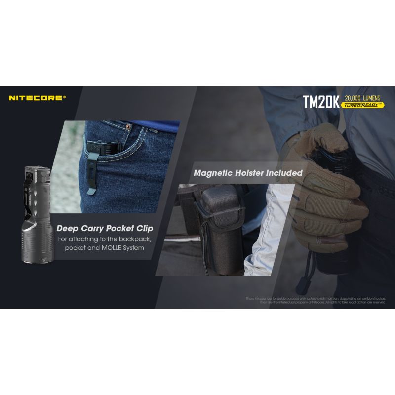 Nitecore TM20K 19 x XP-L2 LED 20000 lúmens USB-C lanterna LED recarregável