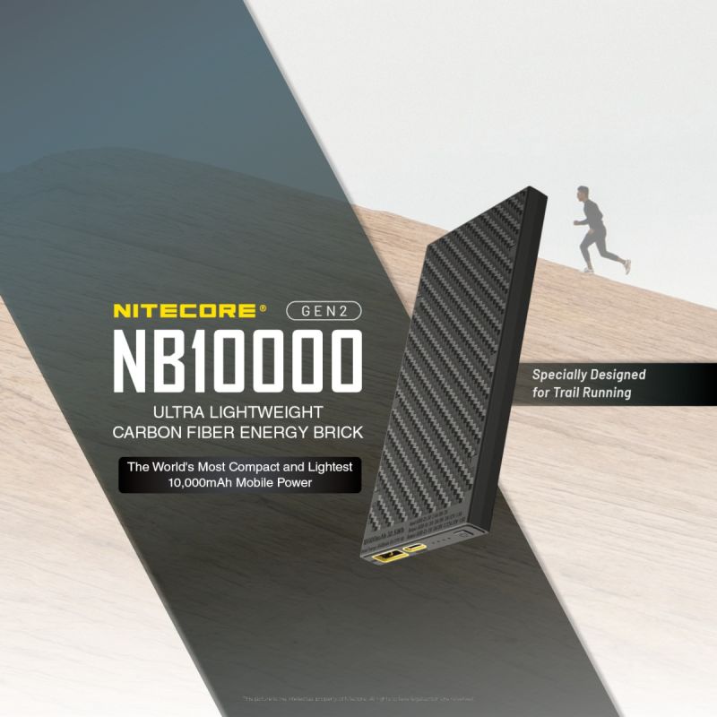 Nitecore NB10000 Gen II Ultra-slim 10000mAh Power Bank with QC Quick-Charge Lightweight Travel Charger