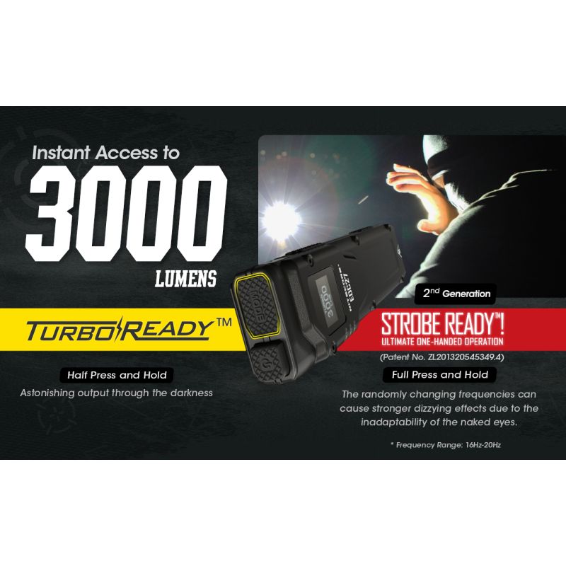 NITECORE EDC27 Lightweight 3000 Lumen Rechargeable Flashlight for Outdoor Adventures and Emergency Preparedness