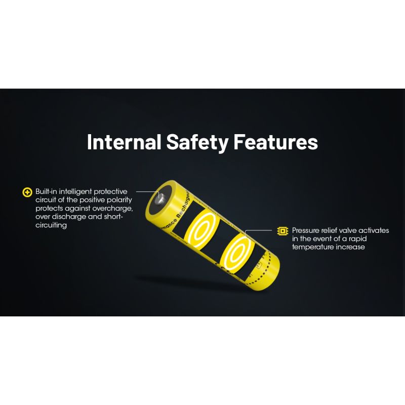 Nitecore NL2160 6000mAH 3.6V 14.4WH 21700 Bateria recarregável de Li-ion