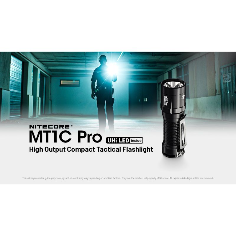 Nitecore MT1C Pro EDC Flashlight 1000 Lumens Compact Durable Hiking and Emergency Flashlight 360m Beam
