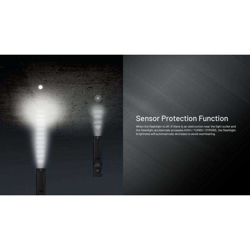 NITECORE EDC27 UHi 3100 Lumens Compact USB-C Rechargeable Flashlight for Camping Emergencies Outdoor Use